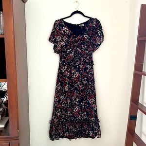 Floral frilly dress